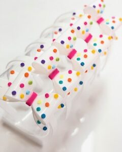Unidade tiara laço festa branco pastilha