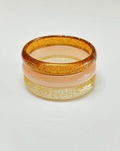 Pulseira Trio Média Ouro velho com dourado