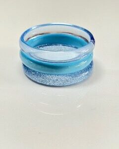 Pulseira trio média azul
