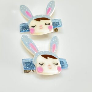 Par Hair Clips Boneca Metto - Azul